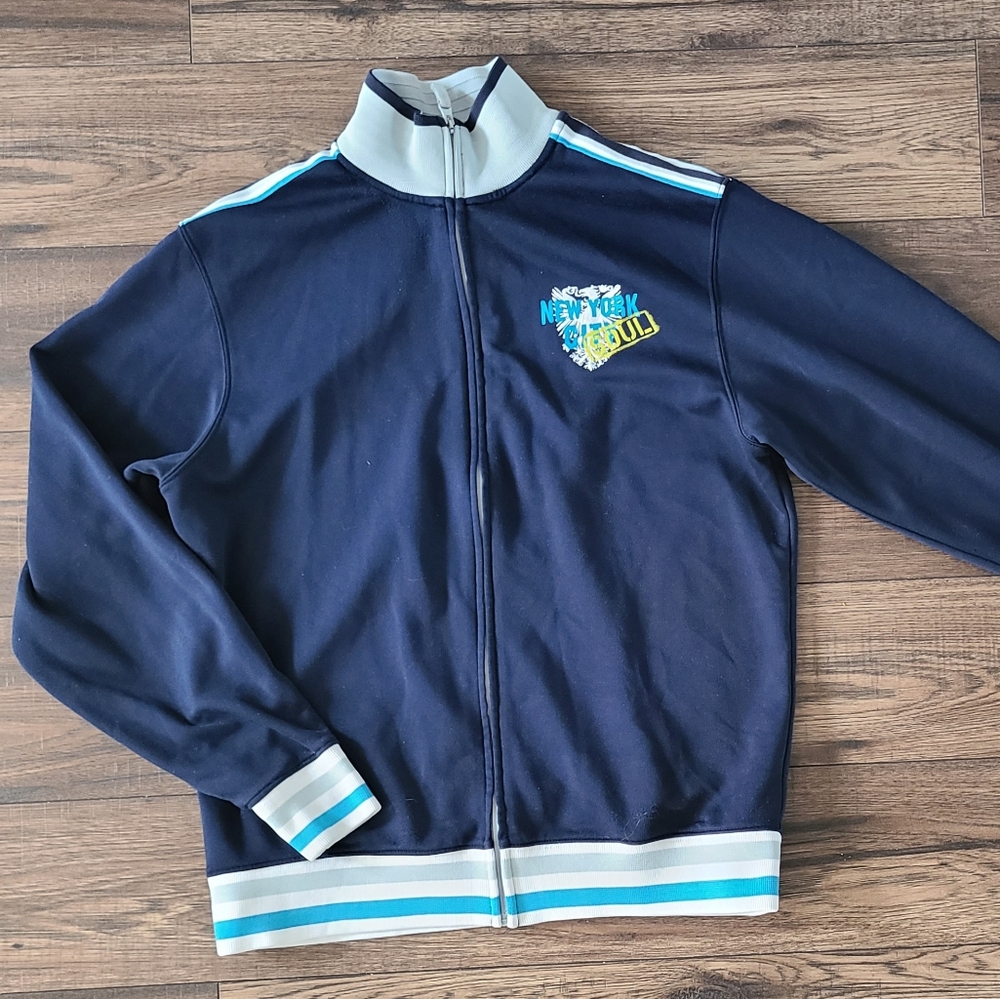 ⚠️2/ $20 TRIPLE FIVE SOUL  Zip Up Sweater XL BLUE